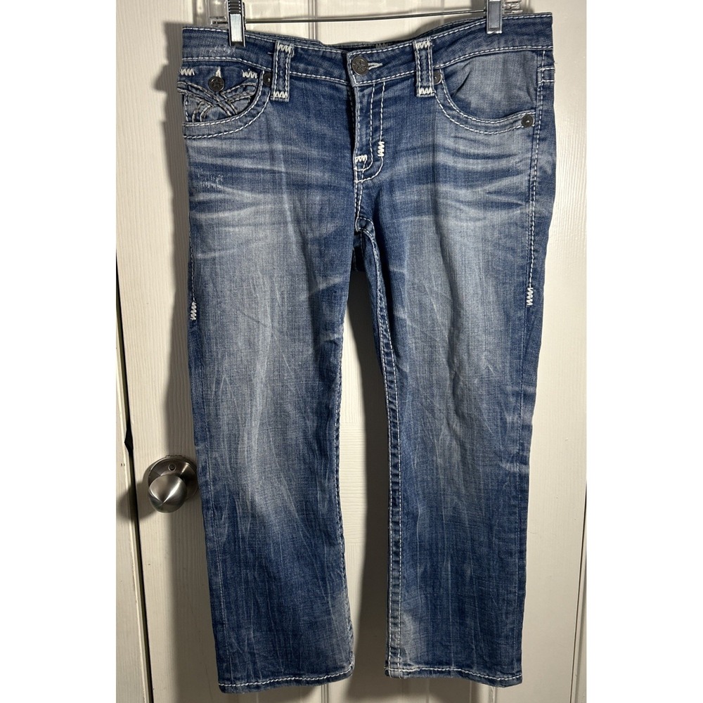 Big Star Vintage LIV BOOT Jeans 29R Low Rise Thick Stitch Y2K‎